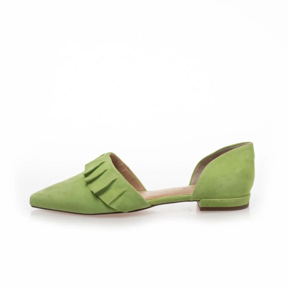 Copenhagen Shoes Ballerinasko*NEW ROMANCE 23 - SUEDE - Green