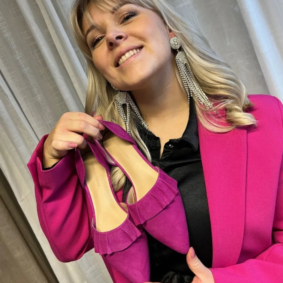 Copenhagen Shoes Ballerinasko*NEW ROMANCE 23 - SUEDE - Pink