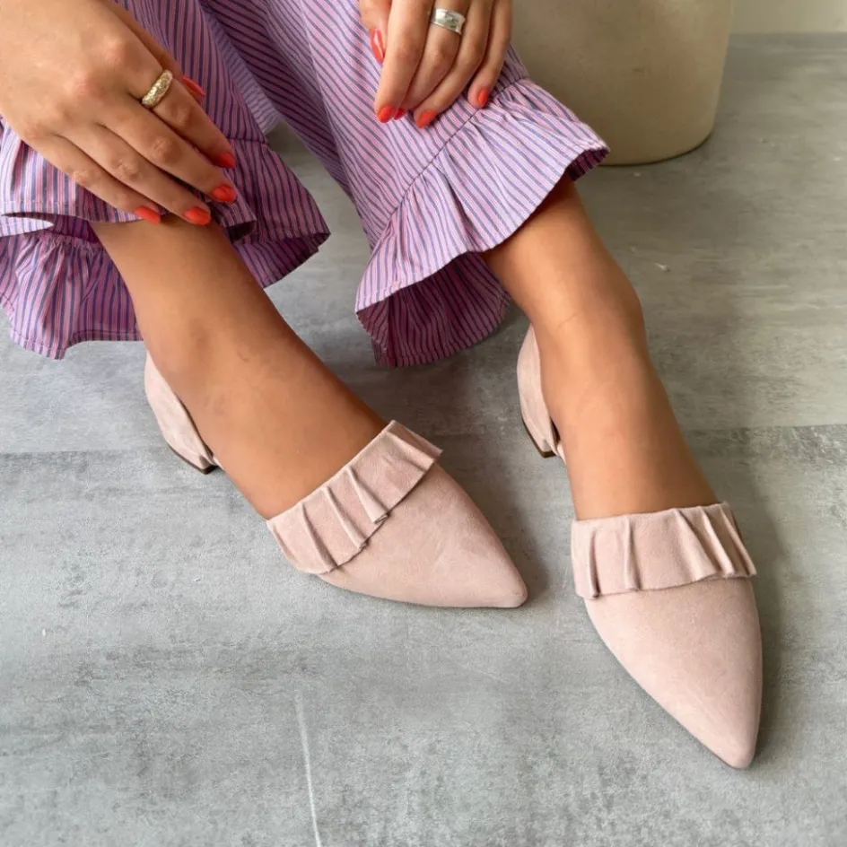 new_romance___suede__rosa_4.webp Copenhagen Shoes Ballerinasko*NEW ROMANCE 23 - SUEDE - Rosa