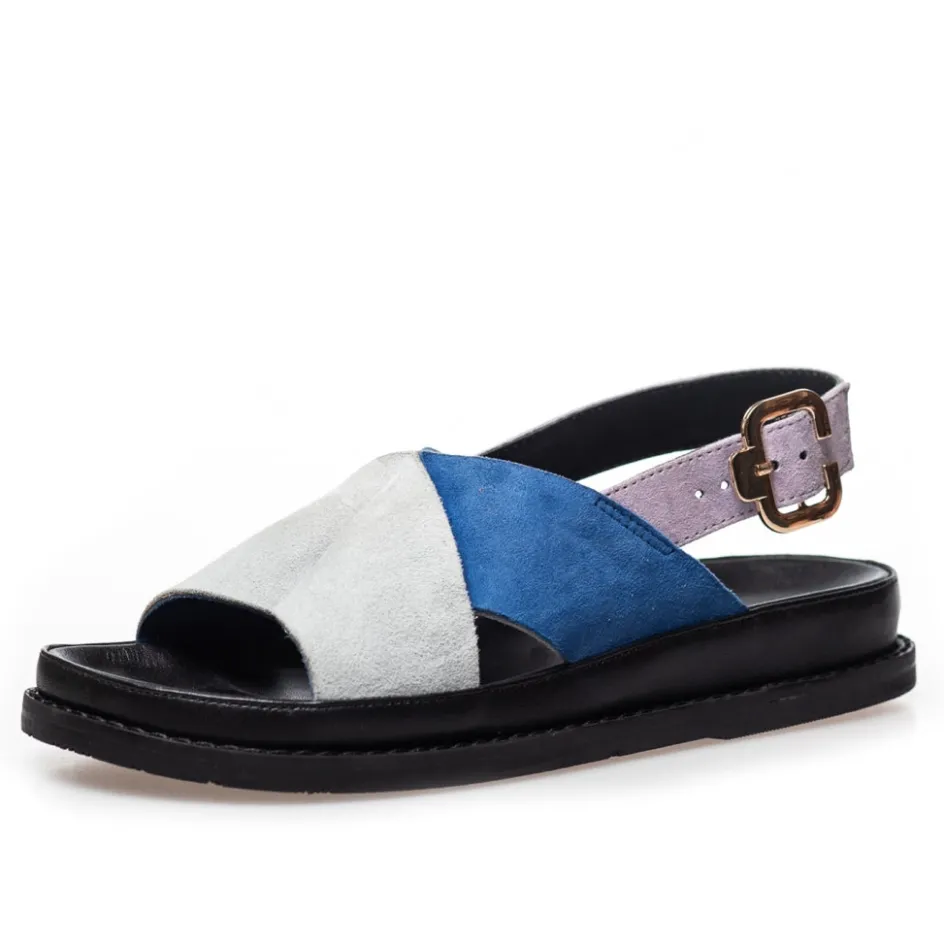 new_stronger___suede__bluelavender_8.webp Copenhagen Shoes Flade Sandaler*NEW STRONGER 23 - SUEDE - BLUE/LAVENDER Newstronger 23 suede sandal blue lavender