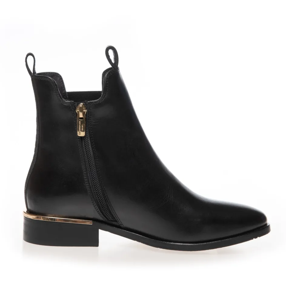 ollie_chelsea__black_without_gold_10.webp Copenhagen Shoes Ankelstøvler*OLLIE CHELSEA - Black (without Gold) Olliechelsea boot black without gold