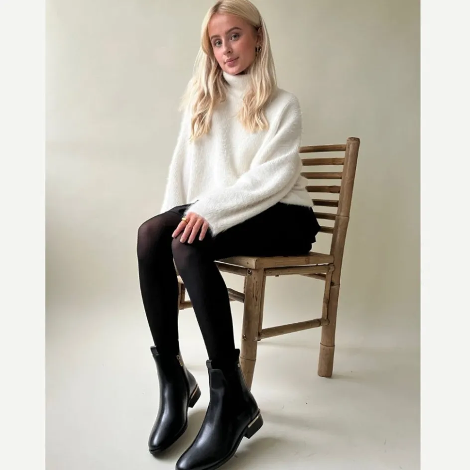 ollie_chelsea__black_without_gold_5.webp Copenhagen Shoes Ankelstøvler*OLLIE CHELSEA - Black (without Gold) Olliechelsea boot black without gold