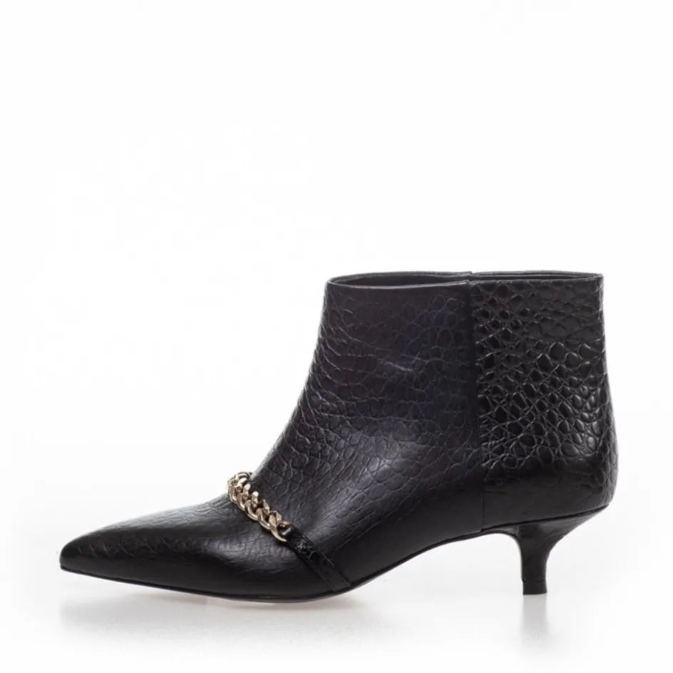 pari_chain__black_croco_3.webp Copenhagen Shoes Støvler Med Hæl | Ankelstøvler*PARI' CHAIN - Black Croco Parichain boot black croco