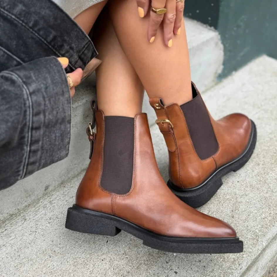 Copenhagen Shoes Chelsea Boots | Ankelstøvler*PASSION OF LOVE - COGNAC Passionof love stoevler cognac