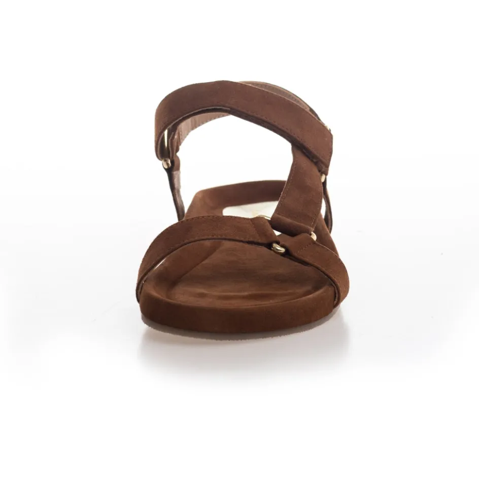 peace_suede__cognac_2.webp Copenhagen Shoes Flade Sandaler*PEACE Suede - Cognac Peacesuede sandal cognac