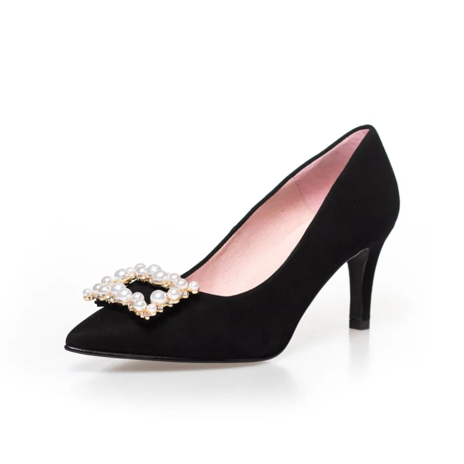 Copenhagen Shoes Stiletter*PEARLS AND DIAMONDS - BLACK Pearlsand diamonds heels black