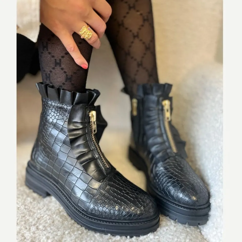 Copenhagen Shoes Ankelstøvler*PRETTY YOU - BLACK Prettyyou boot black