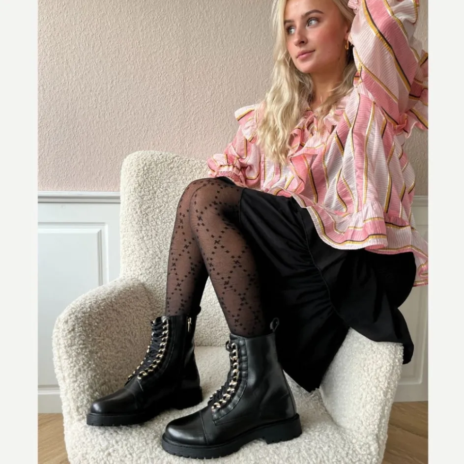 rock___black_gold_5.webp Copenhagen Shoes Ankelstøvler*ROCK 22 - Black Gold Rock22 boot black gold