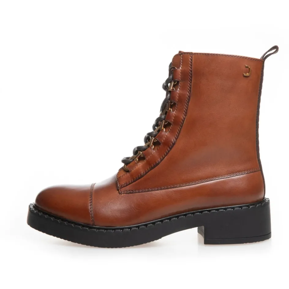 Copenhagen Shoes Ankelstøvler*ROCK AND SHINE - COGNAC Rockand shine boots cognac