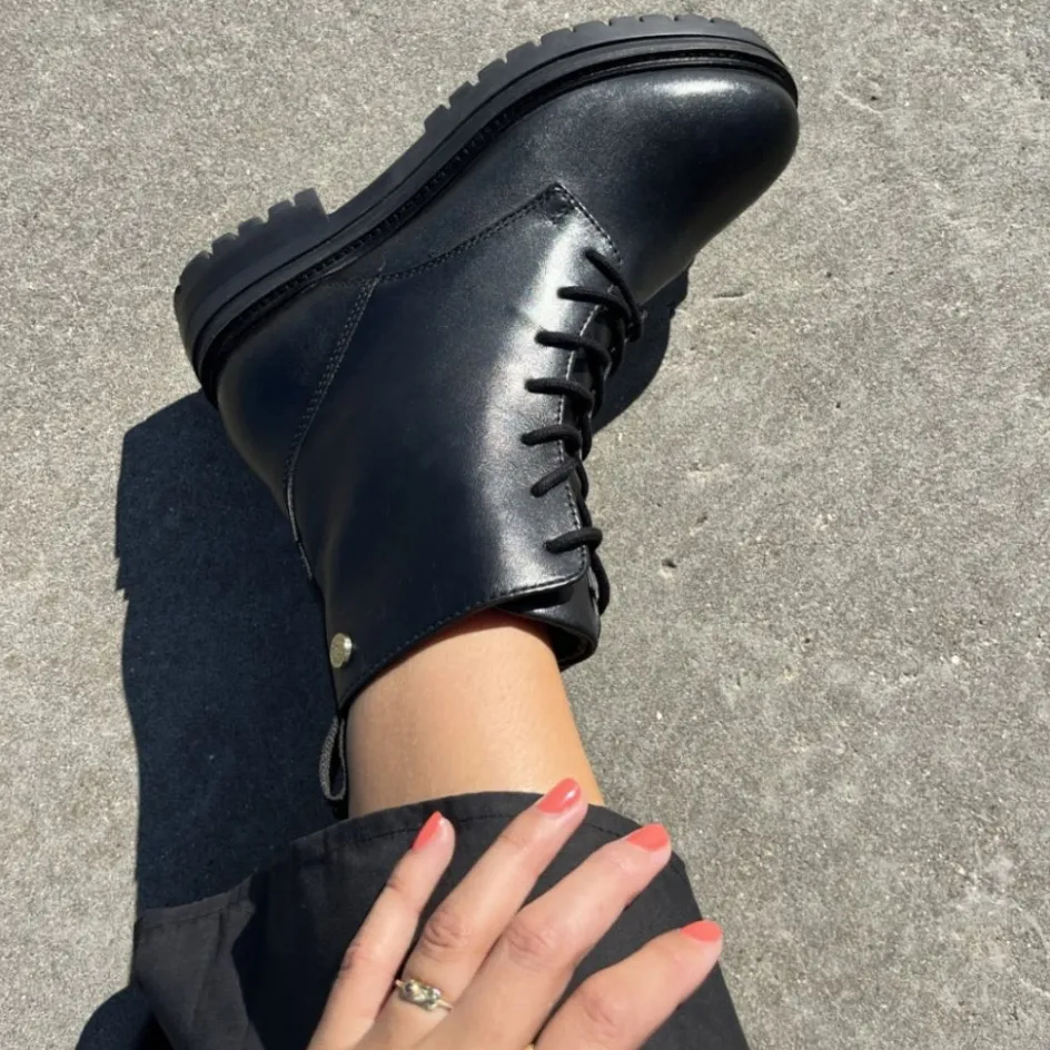 Copenhagen Shoes Ankelstøvler*ROCKA Laze - Black Rockalaze boot black