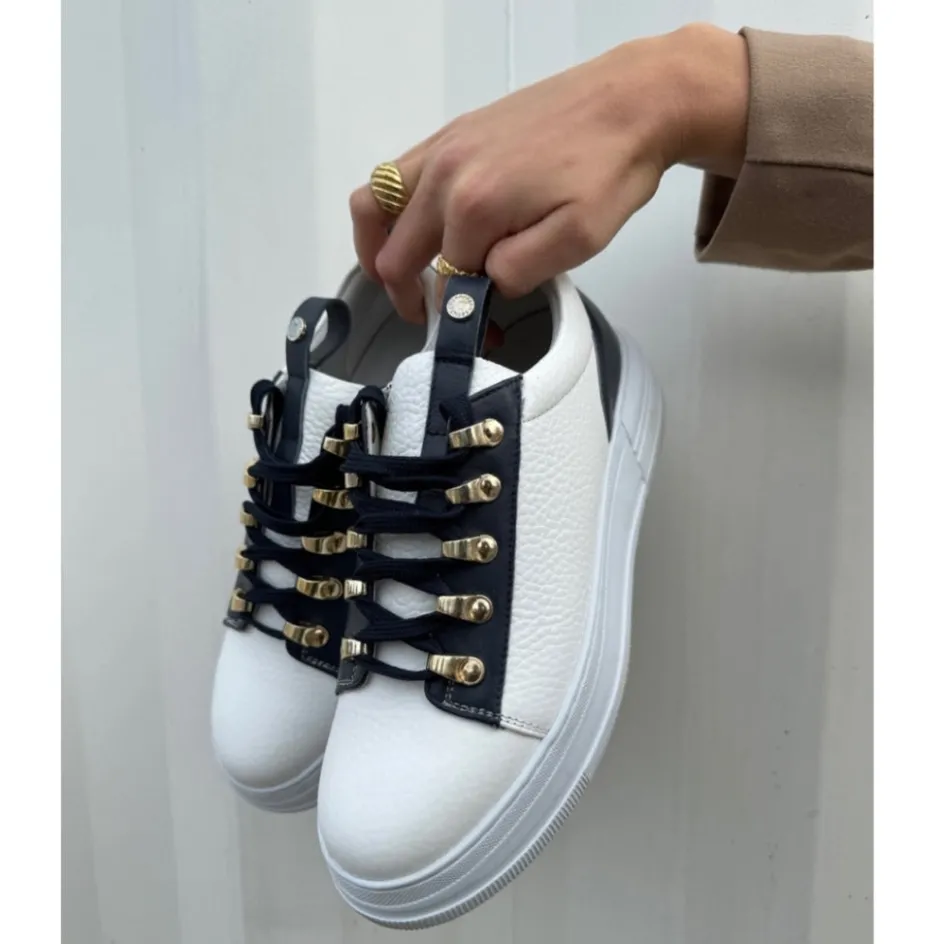 Copenhagen Shoes Sneakers*RUN - WHITE/NAVY White navy