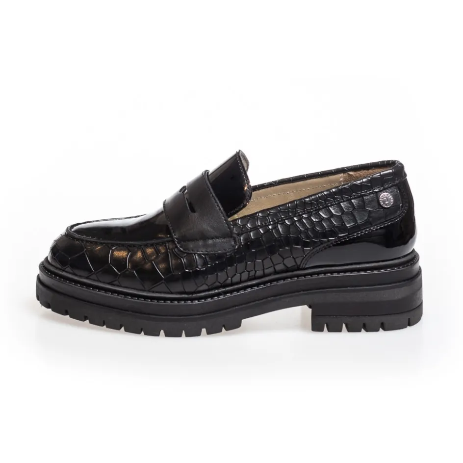 Copenhagen Shoes Loafers*RUN FOR ME - BLACK Runfor me loafer black