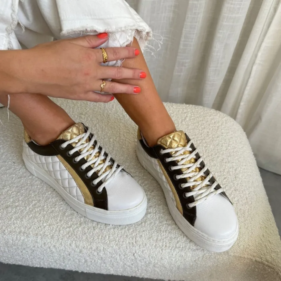 sailor_days__whiteolivegold_4.webp Copenhagen Shoes Sneakers*SAILOR DAYS - WHITE/OLIVE/GOLD White olive gold