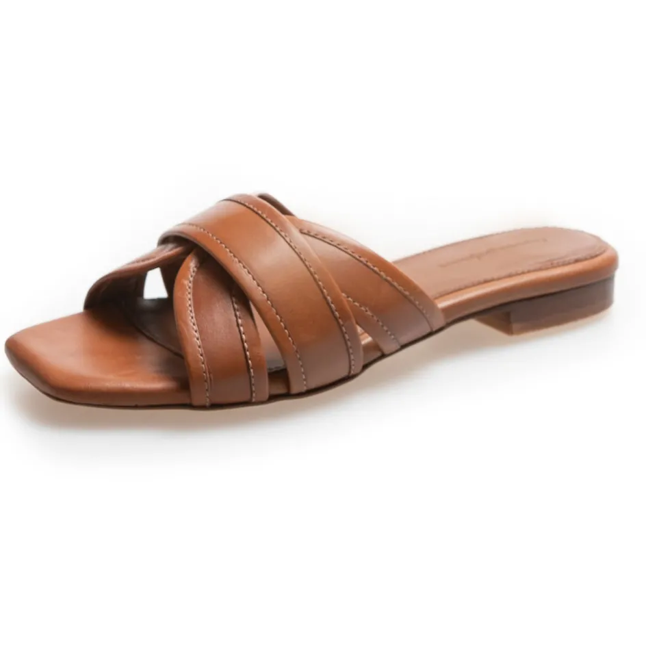 smile_and_dance__cognac_3.webp Copenhagen Shoes Flade Sandaler*SMILE AND DANCE - Cognac
