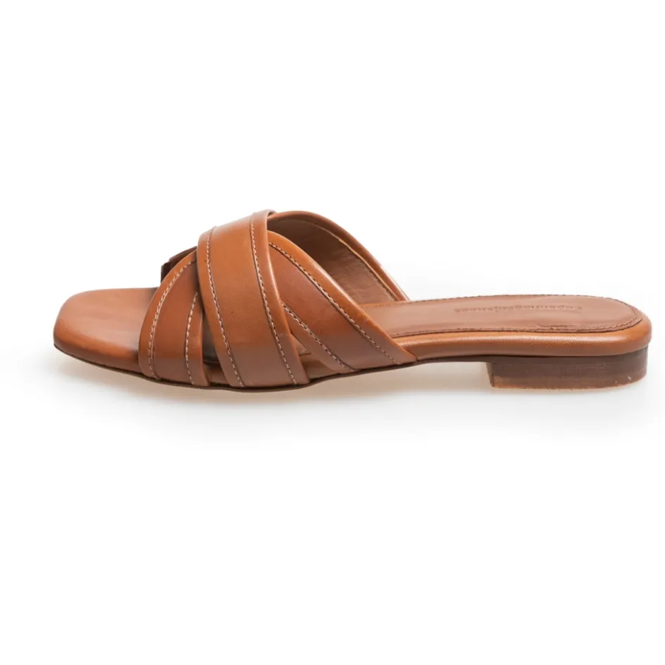 smile_and_dance__cognac_7.webp Copenhagen Shoes Flade Sandaler*SMILE AND DANCE - Cognac