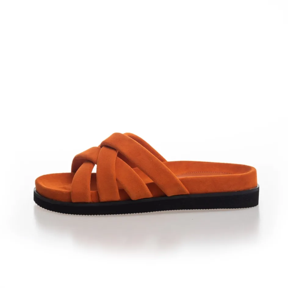 Copenhagen Shoes Flade Sandaler*SOUL SUEDE - Orange
