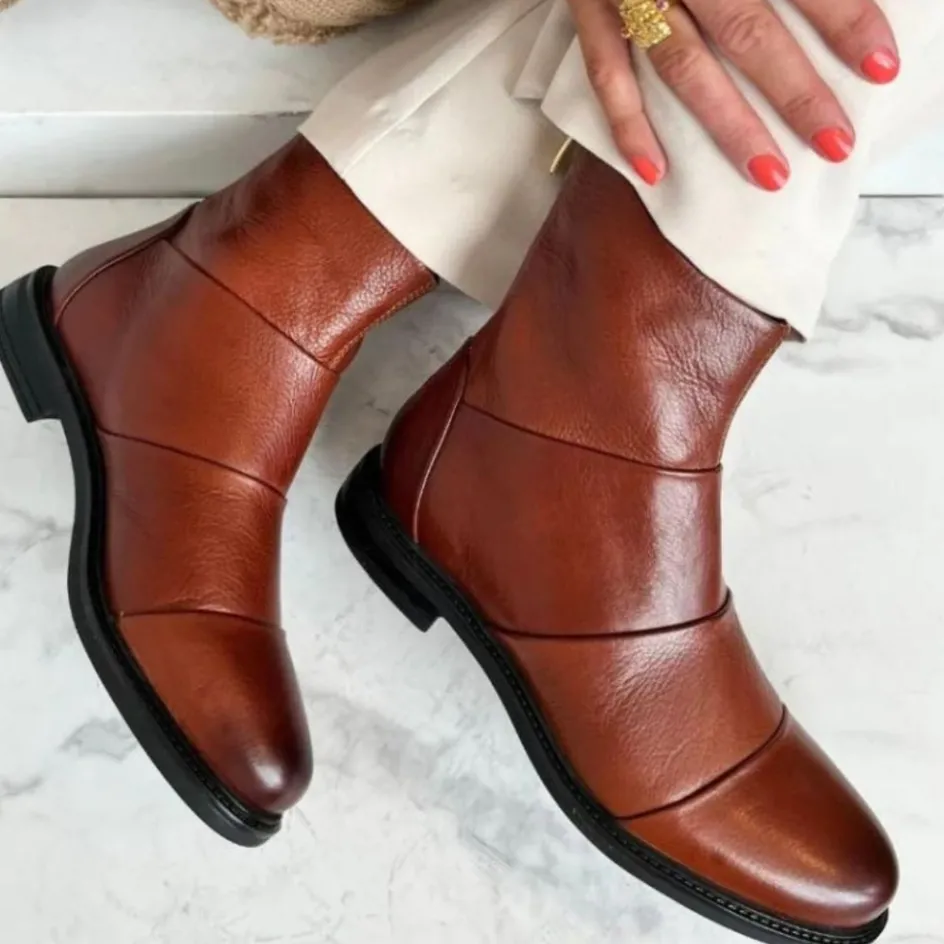 Copenhagen Shoes Ankelstøvler*STEPHANIE - COGNAC Stephanieboot cognac