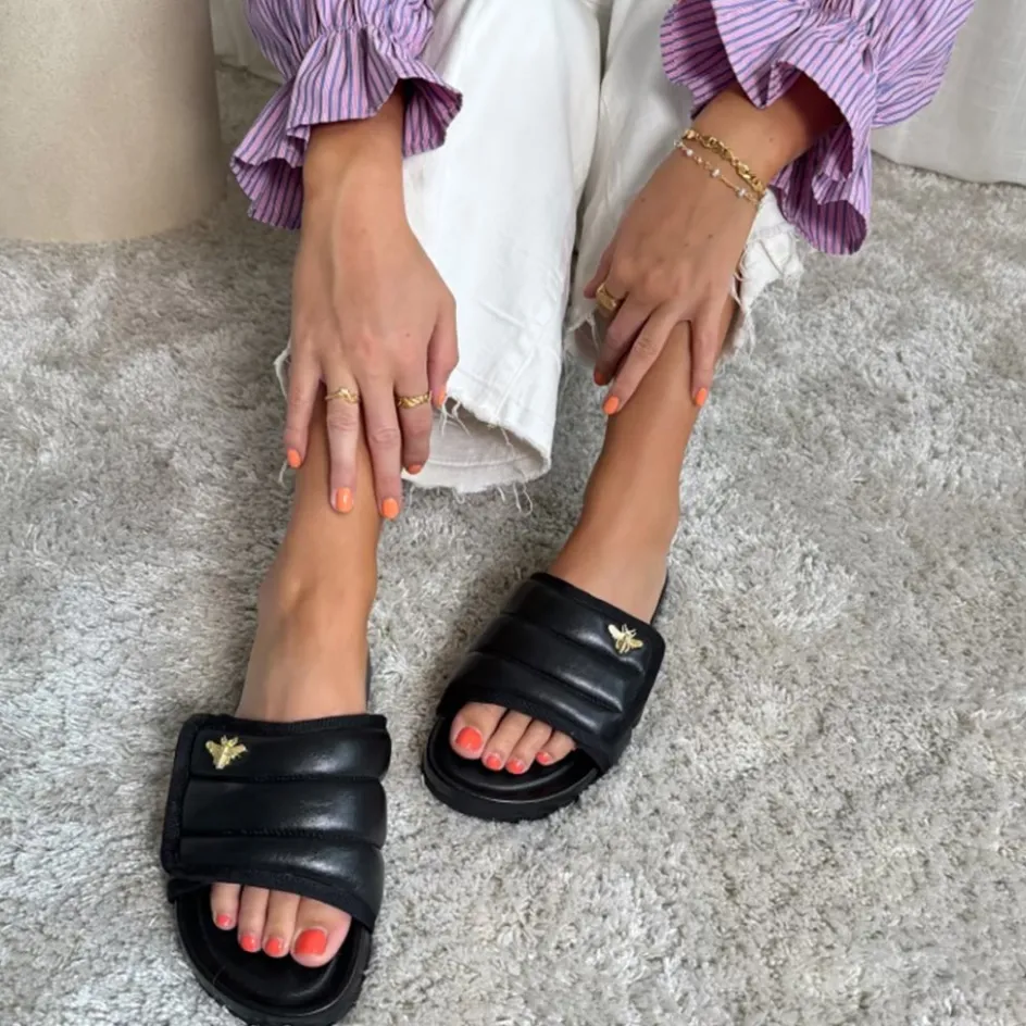 Copenhagen Shoes Flade Sandaler*STORIES - LEATHER - Black