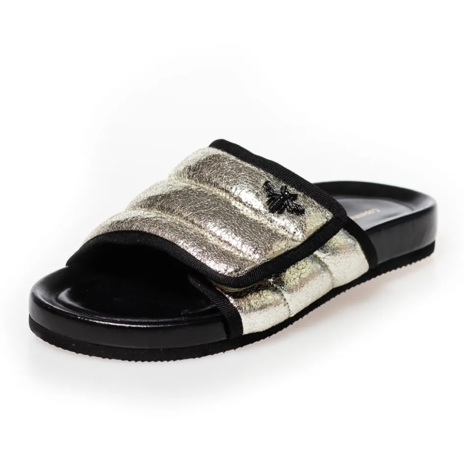 stories__metal__goldblack_6.webp Copenhagen Shoes Flade Sandaler*STORIES - METAL - GOLD/BLACK Gold black