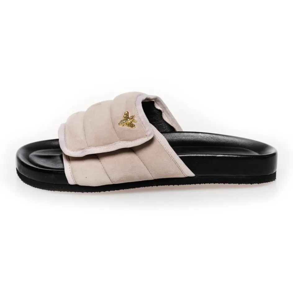 Copenhagen Shoes Flade Sandaler*STORIES SUEDE - Biscuit