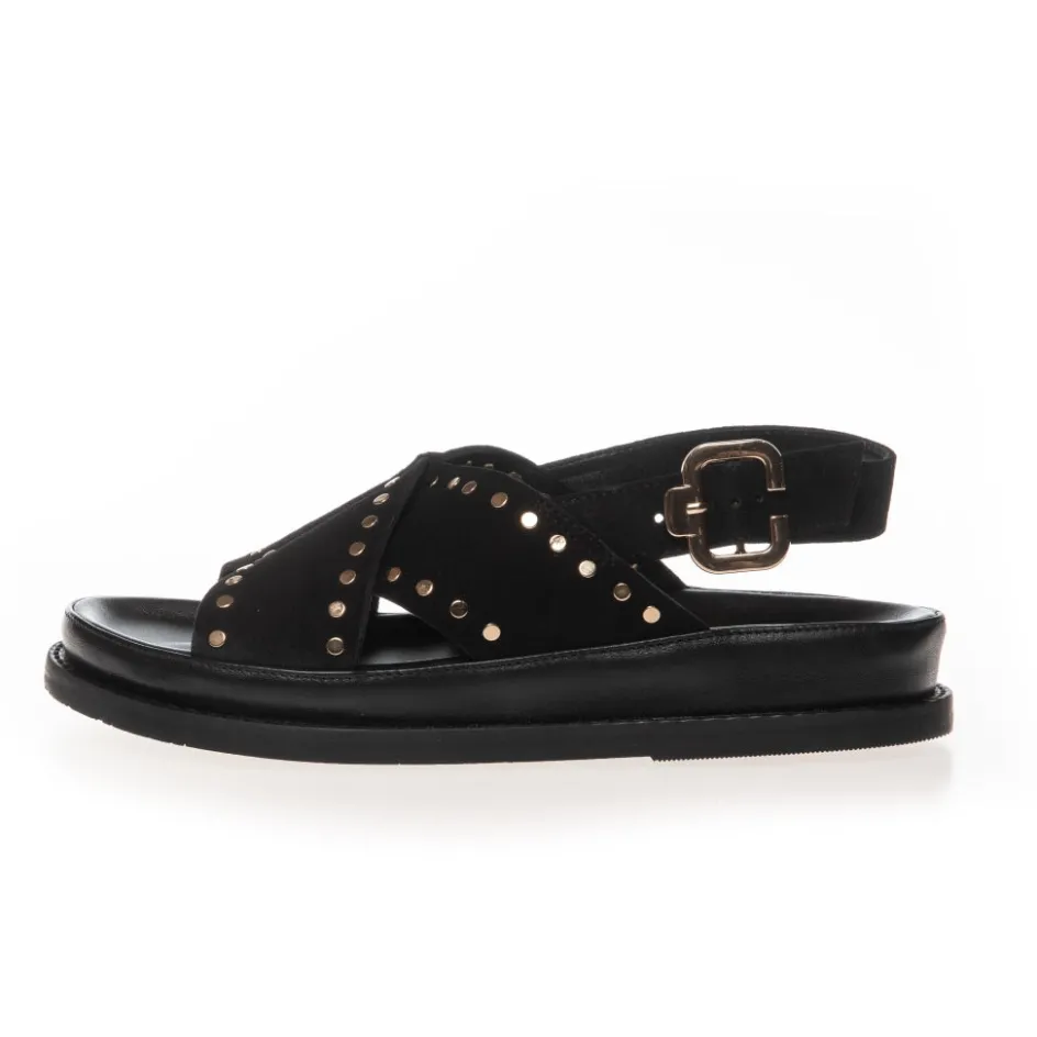 Copenhagen Shoes Flade Sandaler*STRONGER STUDS - Black