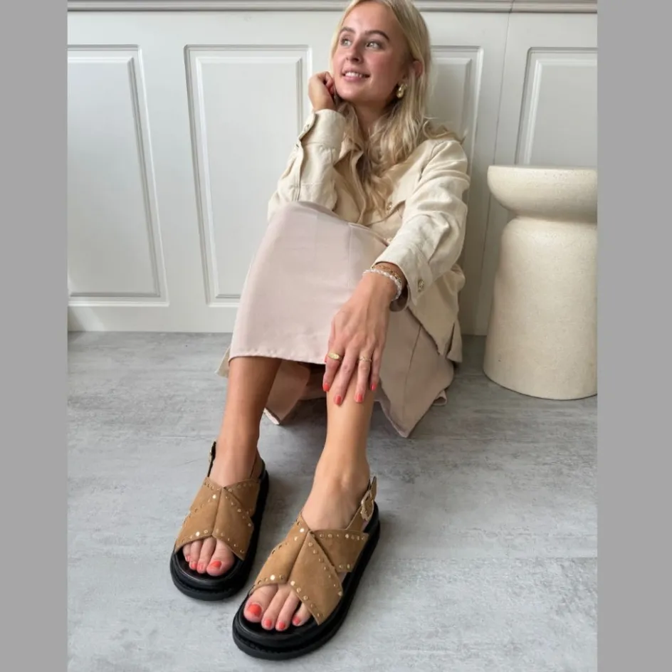 stronger_studs__safari_7.webp Copenhagen Shoes Flade Sandaler*STRONGER STUDS - Safari