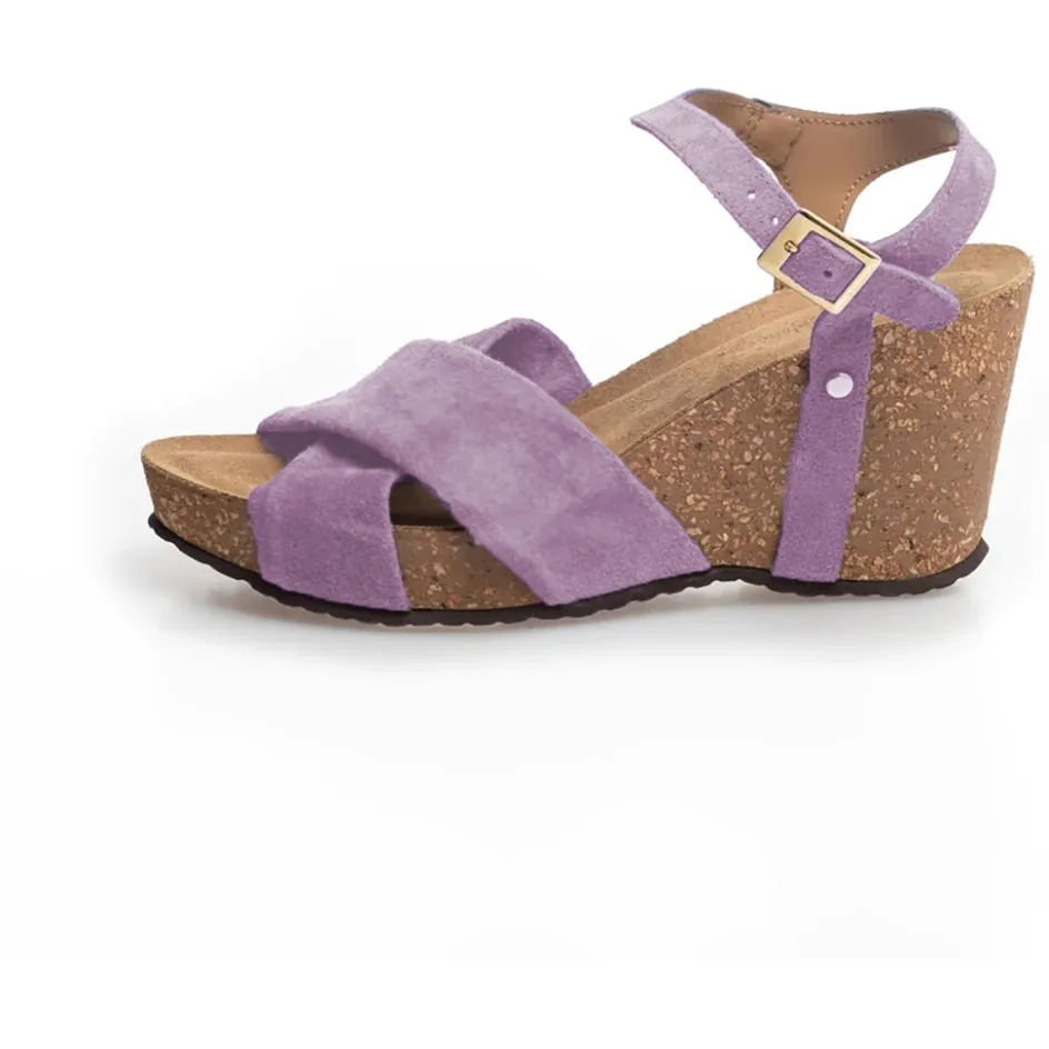 Copenhagen Shoes Sandaler Med Kilehæle*SUMMER VIBES - Lilac Summervibes sandal wedge lilac