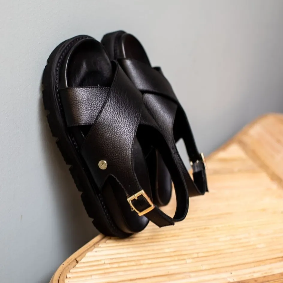 Copenhagen Shoes Flade Sandaler*SUMMERTIME - Black Summertimesandal black