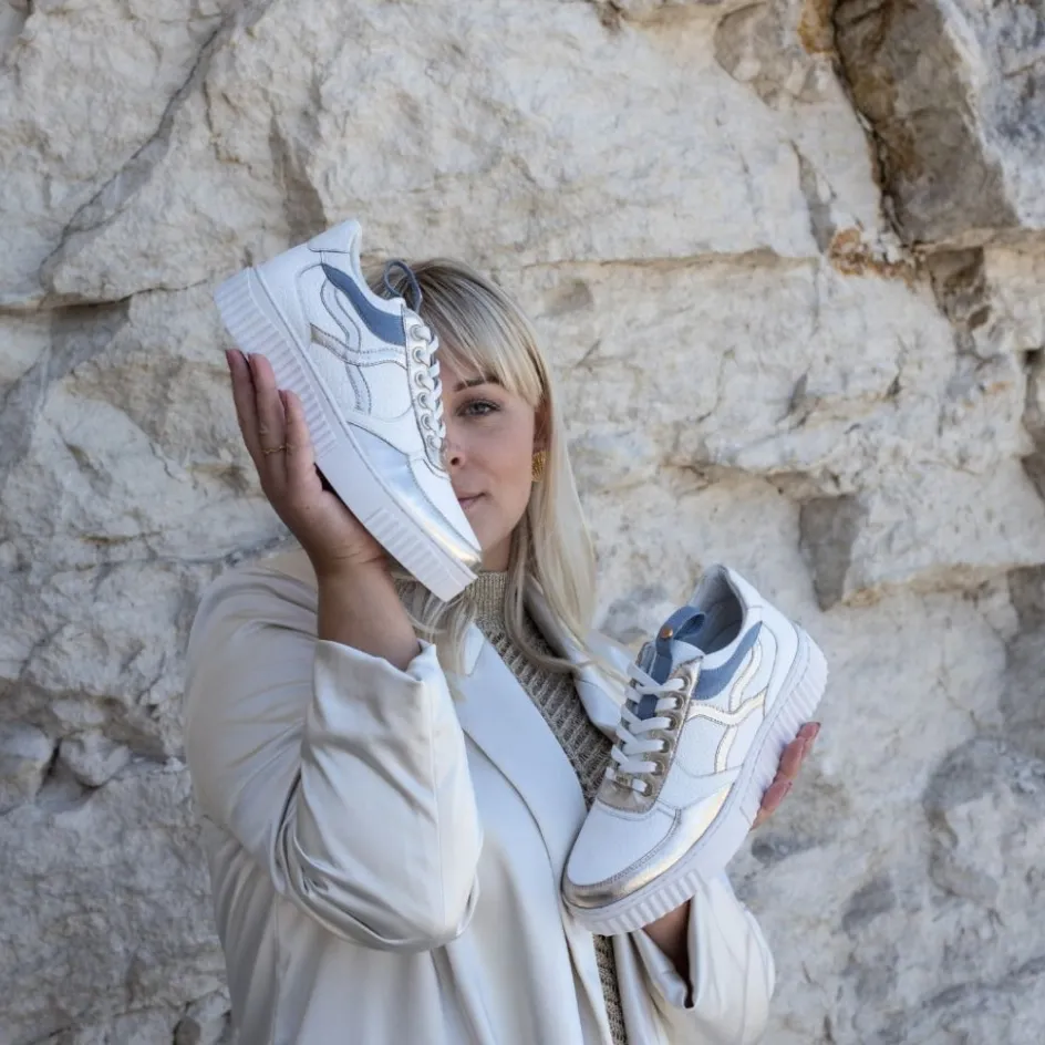 sunshine_lady__whitedenimgold_3.webp Copenhagen Shoes Sneakers*SUNSHINE LADY - WHITE/DENIM/GOLD White denim gold