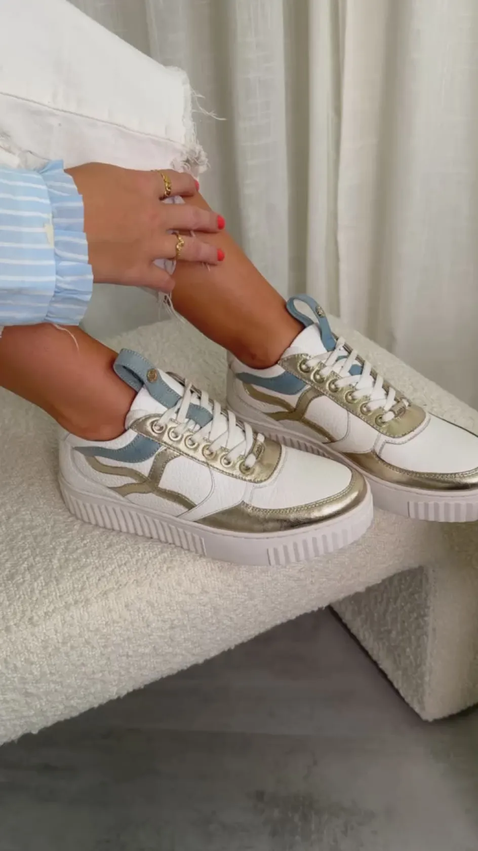 sunshine_lady__whitedenimgold_4.webp Copenhagen Shoes Sneakers*SUNSHINE LADY - WHITE/DENIM/GOLD White denim gold