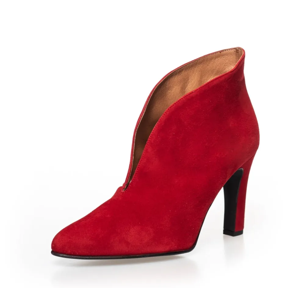 sus__red_berry_2.webp Copenhagen Shoes Støvler Med Hæl | Ankelstøvler*SUS - RED (BERRY) Susheels red berry