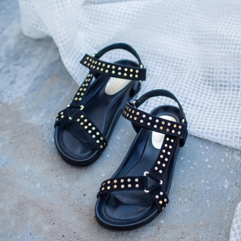 Copenhagen Shoes Flade Sandaler*SWEAT - Black Sweatsandal black