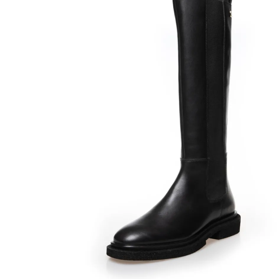 Copenhagen Shoes Lange Støvler*THE ART BOOT PLAIN - Black
