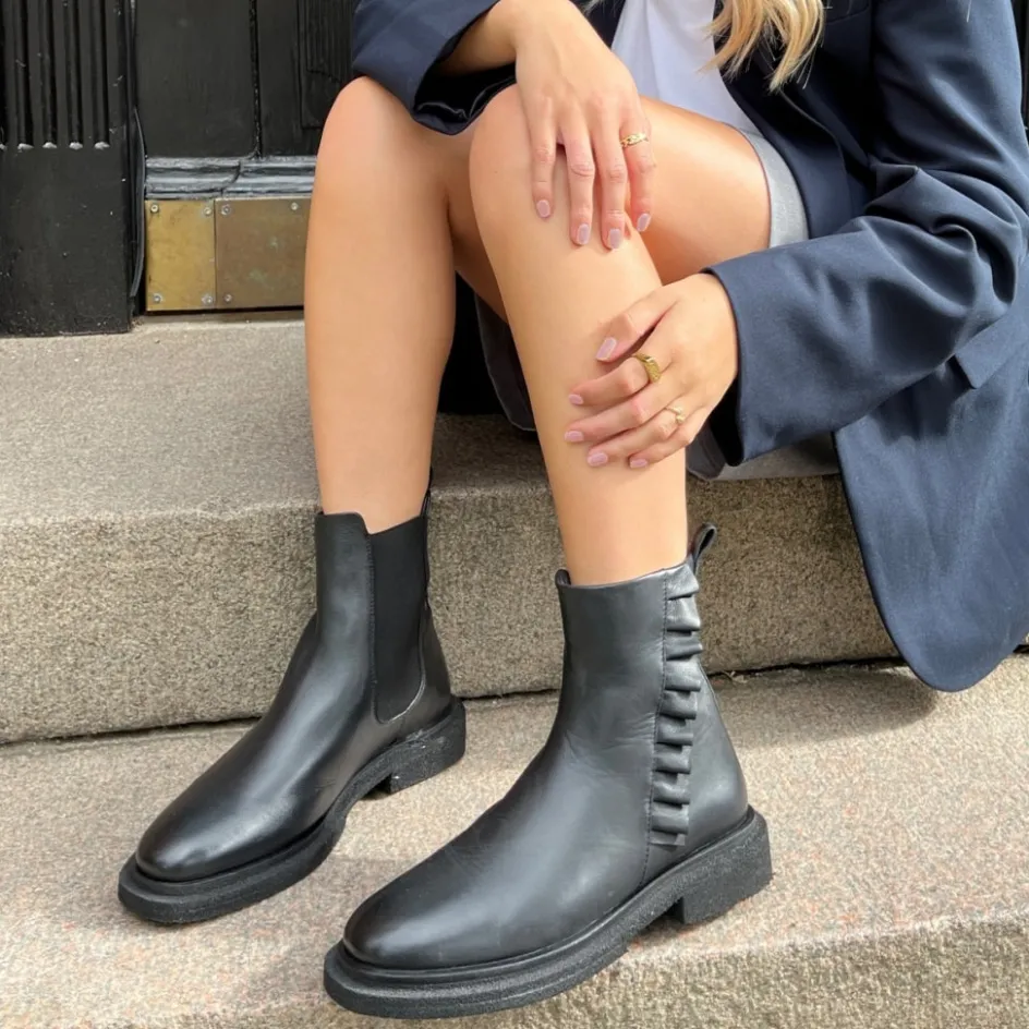 the_fashion_vibe__black_7.webp Copenhagen Shoes Ankelstøvler*THE FASHION VIBE - BLACK Thefashion vibe stoevler black