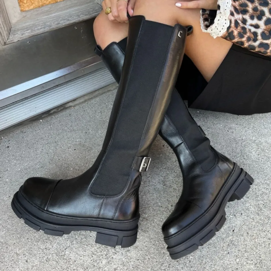 Copenhagen Shoes Lange Støvler*THE FOLLOW BOOT - Black