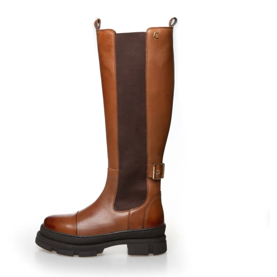 Copenhagen Shoes Lange Støvler*THE FOLLOW BOOT - Cognac