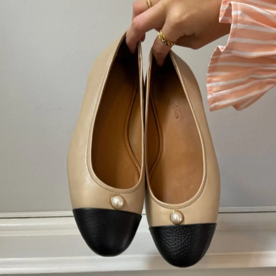 Copenhagen Shoes Ballerinasko*THE PEARL BALLERINA - BLACK / NUDE Black nude