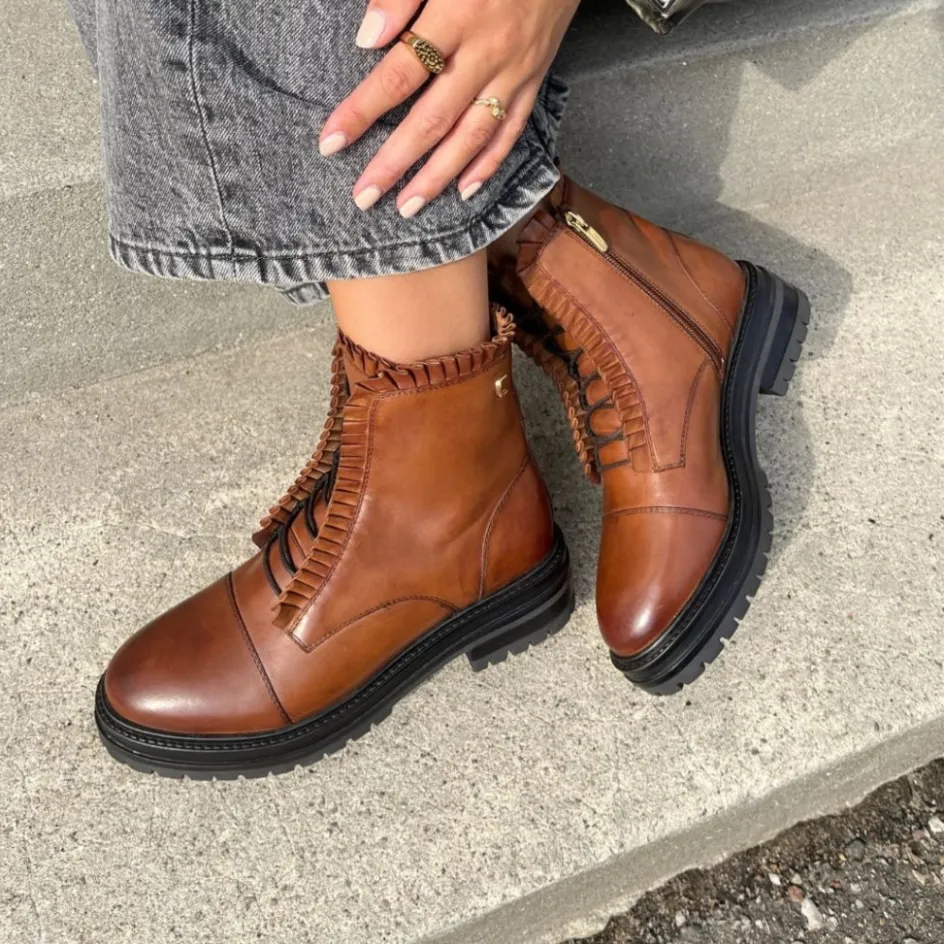 Copenhagen Shoes Ankelstøvler*THE PRETTY COLLECTION - COGNAC Thepretty collection stoevler cognac