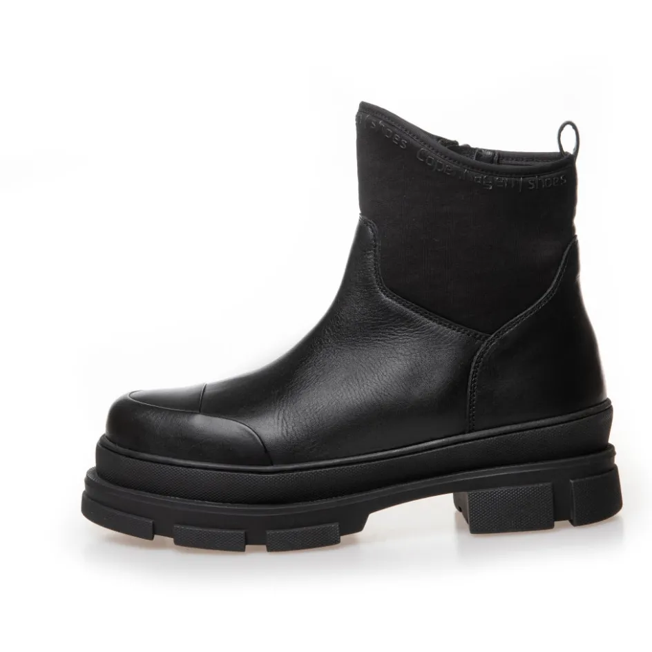 Copenhagen Shoes Ankelstøvler*THE WINTER BOOT BLACK - BLACK Thewinter boot black stoevler black