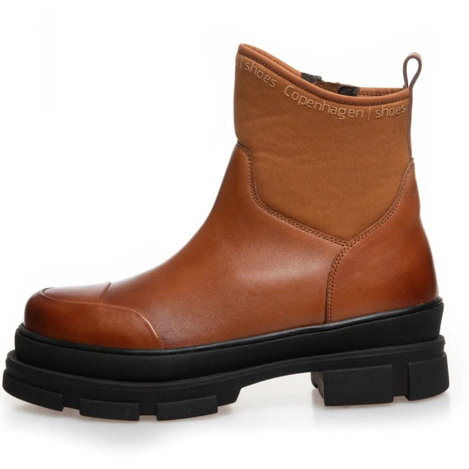Copenhagen Shoes Ankelstøvler*THE WINTER BOOT COGNAC - COGNAC Thewinter boot cognac stoevler cognac