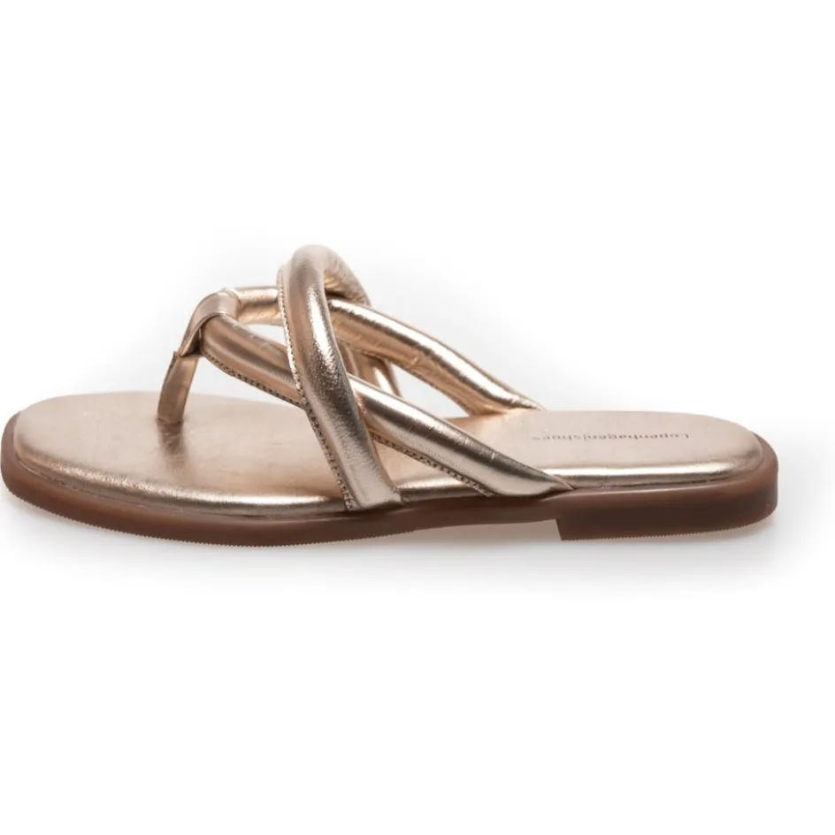 Copenhagen Shoes Flade Sandaler*VINCENT - Gold