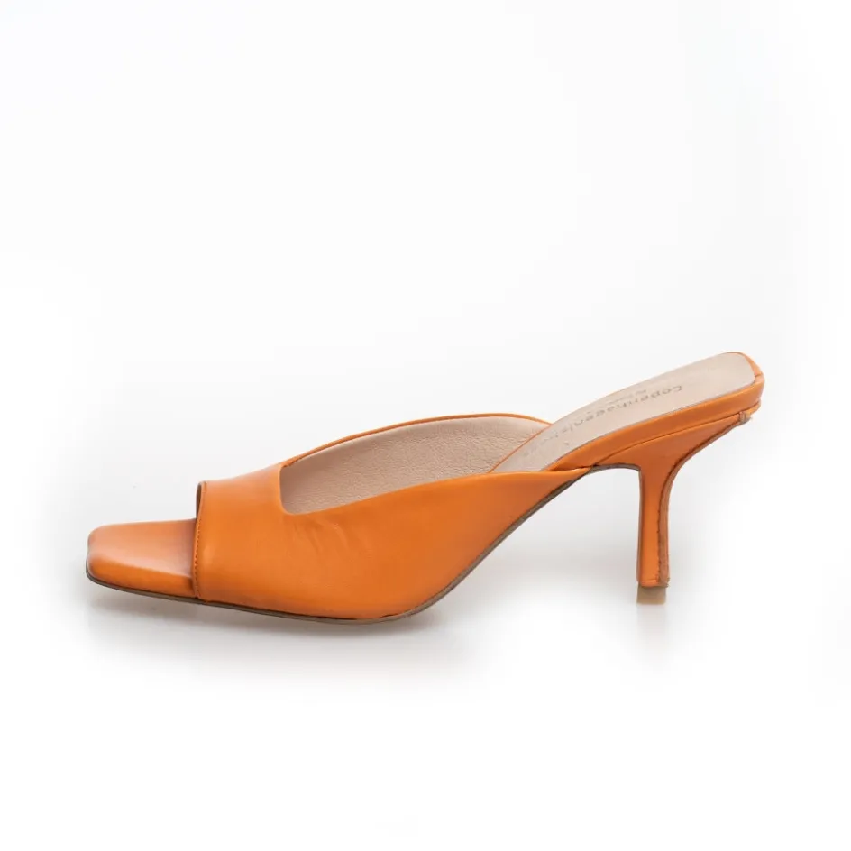 Copenhagen Shoes Sandaler Med Hæl | Stiletter*VIVE LA VIDA / By Josefine Valentin - ORANGE Vivela vida copenhagen shoes by josefine valentin heels orange