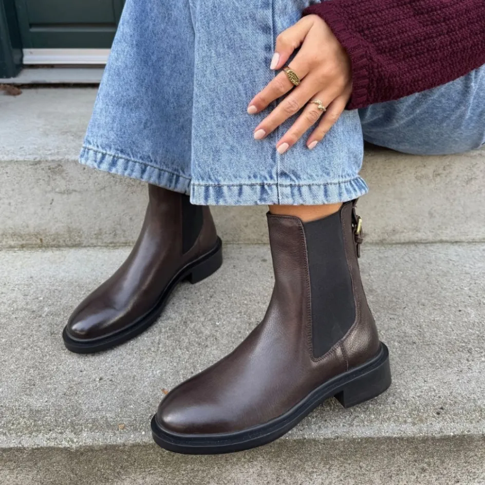 Copenhagen Shoes Chelsea Boots | Ankelstøvler*WHEN WE FEEL IT - DK BROWN Whenwe feel it stoevler dk brown