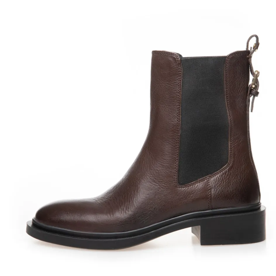 Copenhagen Shoes Chelsea Boots | Ankelstøvler*WHEN WE FEEL IT - DK BROWN Whenwe feel it stoevler dk brown
