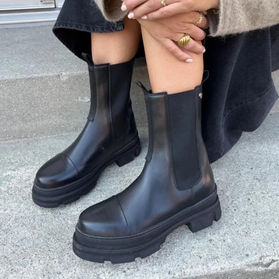 Copenhagen Shoes Chelsea Boots | Ankelstøvler*YOU AND ME 22 - BLACK Youand me 22 boot black