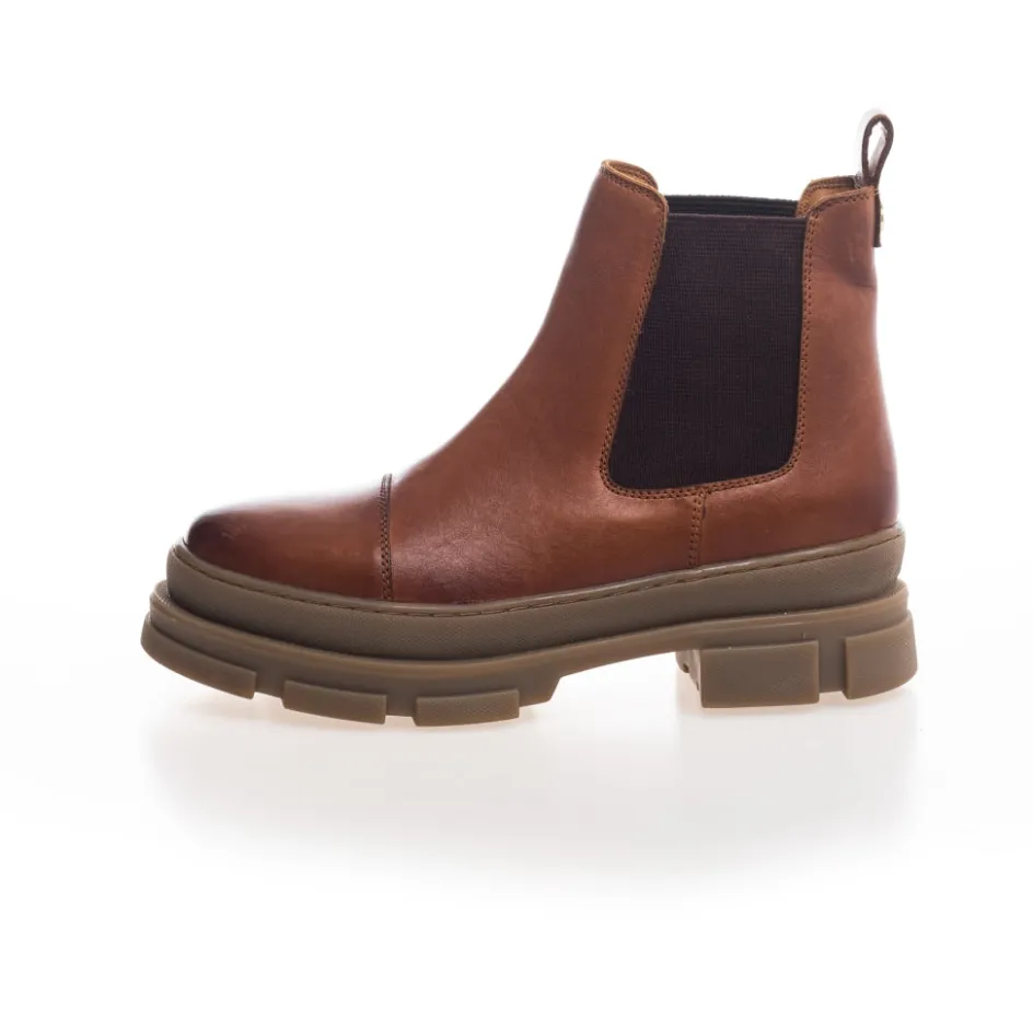Copenhagen Shoes Ankelstøvler*YOU AND ME LOW - COGNAC Youand me low boot cognac
