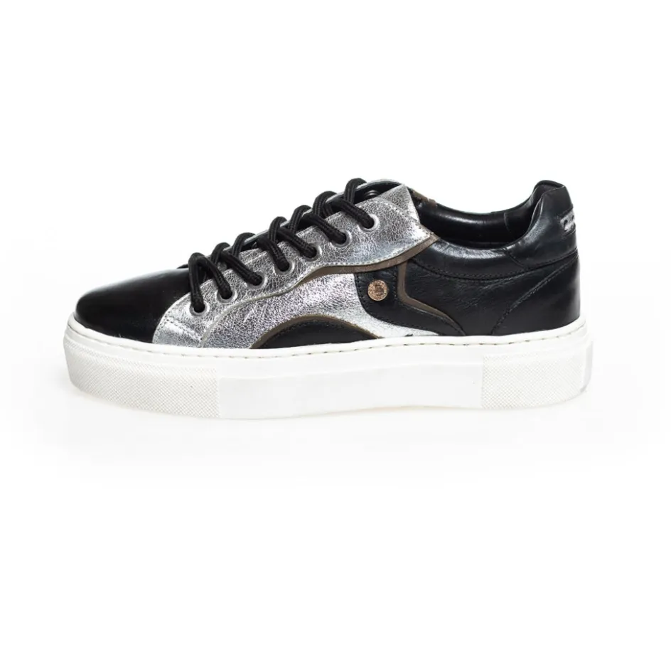 Copenhagen Shoes Sneakers*YOU GAVE - BLACK/SILVER/TAUPE Black silver taupe