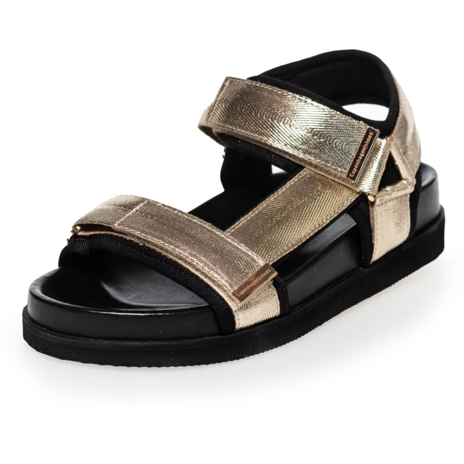 you_move_me__gold_6.webp Copenhagen Shoes Flade Sandaler*YOU MOVE ME - Gold